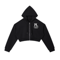 Essential Cropped Zip-Up Hoodie