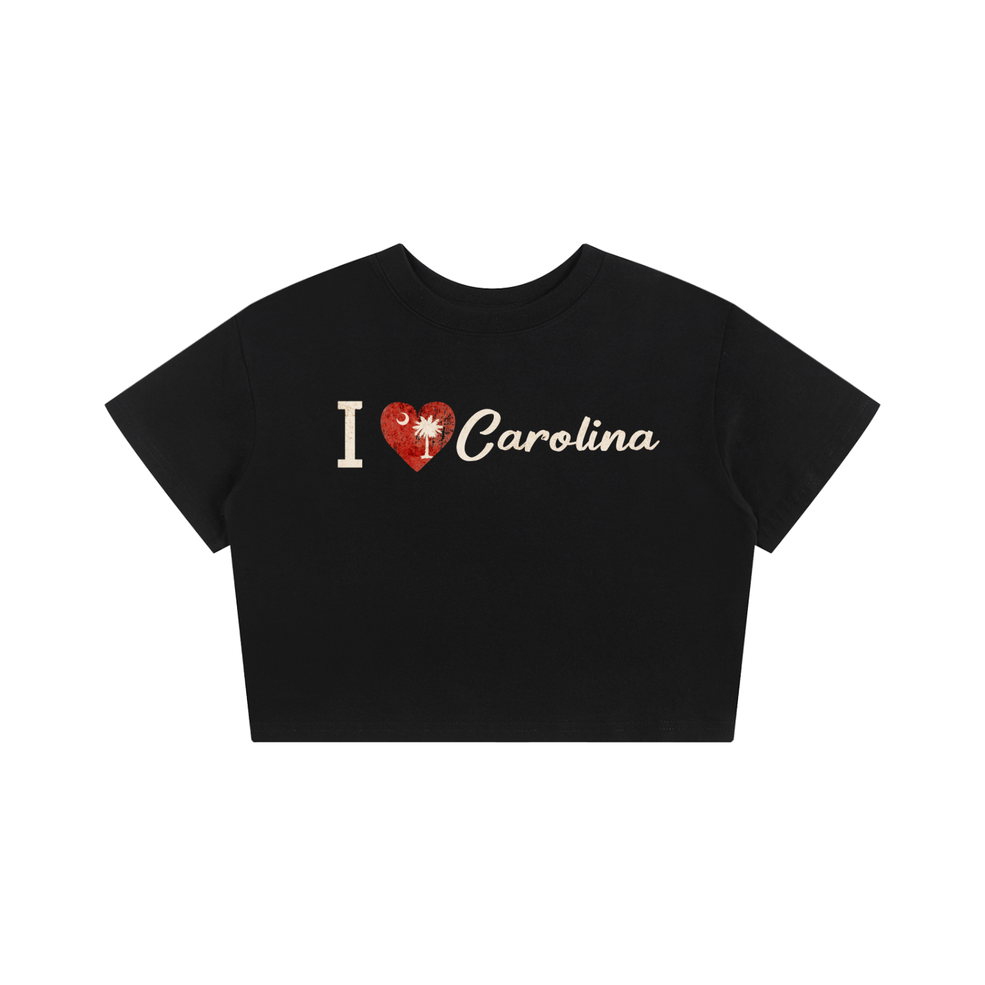 I Love Carolina Baby Tee Seamless