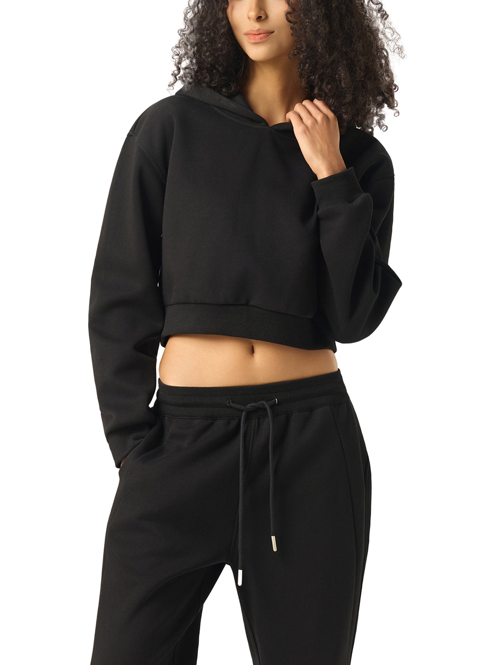 League Essentials Cropped Hoodie-Set