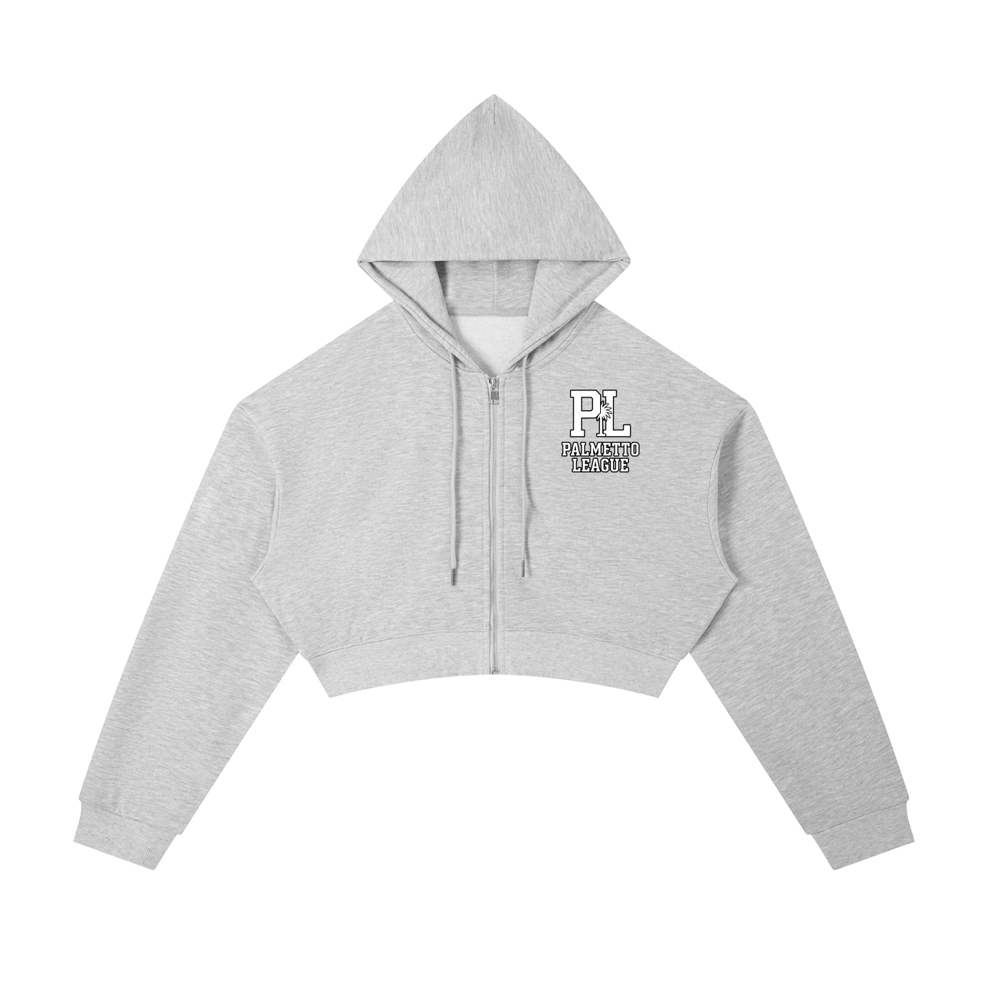 Essential Cropped Zip-Up Hoodie