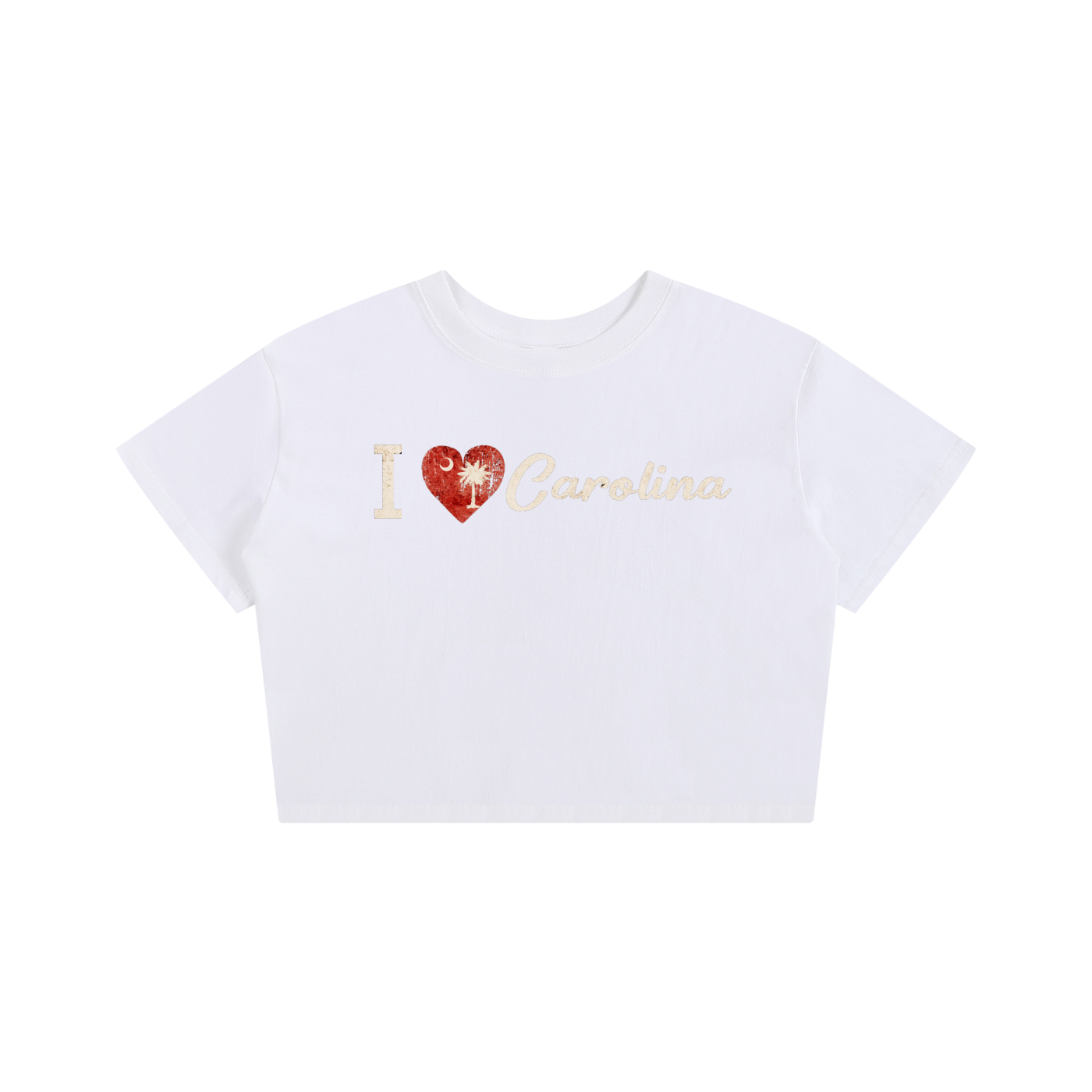 I Love Carolina Baby Tee Seamless